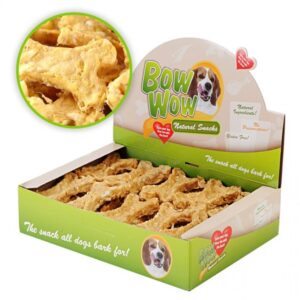 Mira Mar Bow Wow Naturální kost s drůbežími játry a jukou (30ks)