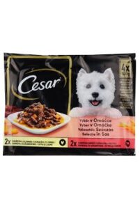 Cesar Selection kapsička ve šťávě 4x100g