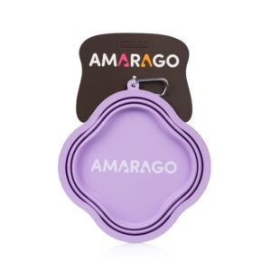 Amarago silikonová skládací miska 1000ml - fialová
