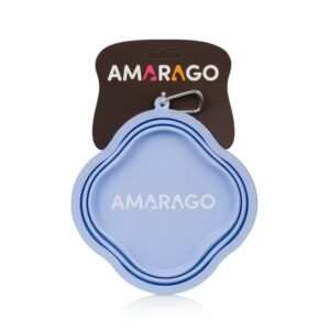 Amarago silikonová skládací miska 1000ml - modrá