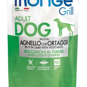 MONGE GRILL Dog Kapsička jehněčí se zeleninou 100g/24bal
