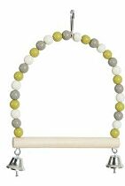 Houpačka pro ptáky dřevěná s korálky  22cm Zolux