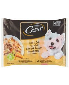 Cesar Selection kapsička v želé 4x100g