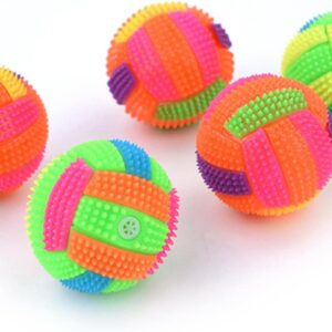 Míček neonový a pískací gumový 10cm