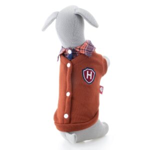 Orin mikina pro psa Barva: Hnědá, Délka zad (cm): 22, Obvod hrudníku: 30 – 36 cm