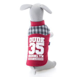 Vsepropejska Ricky oboustranná bunda pro psa Barva: Červená, Délka zad (cm): 23, Obvod hrudníku: 33 – 36 cm