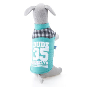 Vsepropejska Ricky oboustranná bunda pro psa Barva: Tyrkysová, Délka zad (cm): 23, Obvod hrudníku: 33 – 36 cm