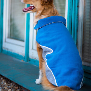 Vsepropejska Briana fleecová mikina pro psa Barva: Modrá, Délka zad (cm): 26, Obvod hrudníku: 36 – 40 cm