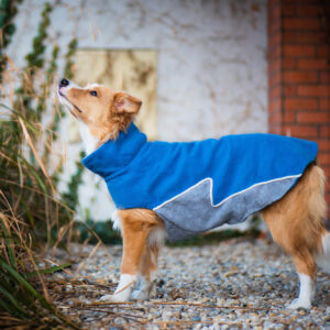 Vsepropejska Briana fleecová mikina pro psa Barva: Modrá, Délka zad (cm): 34, Obvod hrudníku: 44 – 48 cm