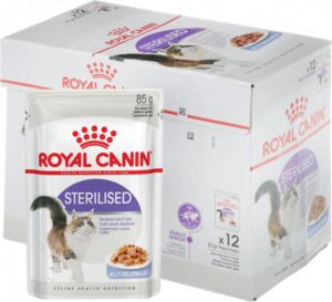 Royal Canin Feline Sterilised kapsa, želé 12 x 85g