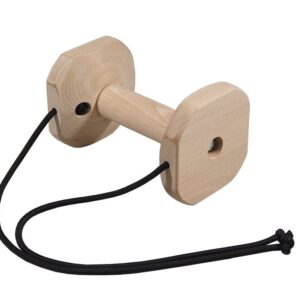 BAFPET Aportovací činka, dřevěná s táhly – Přírodní – 650g