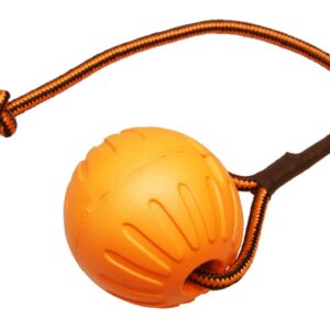 BAFPET Míček FOAM se šňůrkou – Oranžová – 9cm x 53cm