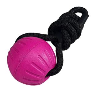 BAFPET Míček FOAM se šňůrkou – Fuchsie – 9cm x 53cm