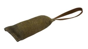 BAFPET Kožený pešek LEDER - Hnědá - 5,5cm x 17,5cm