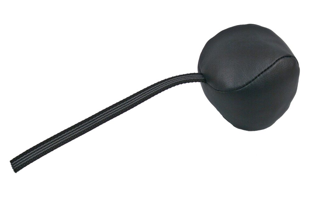 BAFPET Kožený míček s couračkou - 9cm BAFPET Kožený míček s couračkou - 9cm