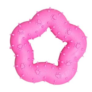 BAFPET Gumová kytka – Růžová – 7cm