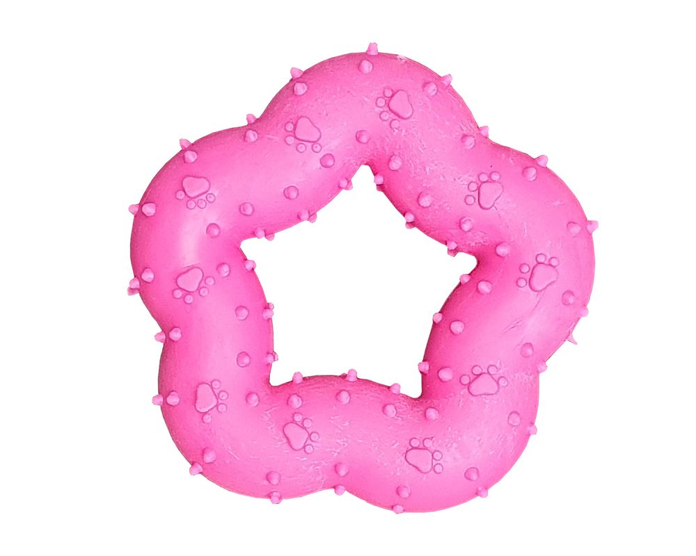 BAFPET Gumová kytka - Růžová - 7cm BAFPET Gumová kytka - Růžová - 7cm