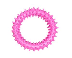 BAFPET Gumový kruh „Ježek" - Růžová - 9cm