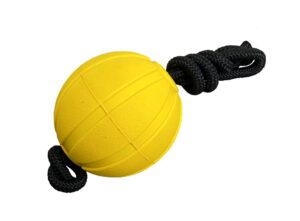 BAFPET Míček FOAM se šňůrkou žlutý - Žlutá - 9cm x 48cm