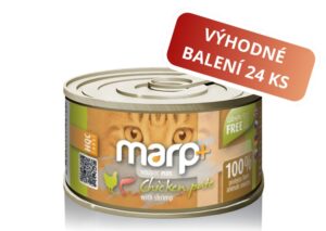 Marp Holistic Plus konzerva pro kočky – Kuřecí paté s krevetami 24x70g