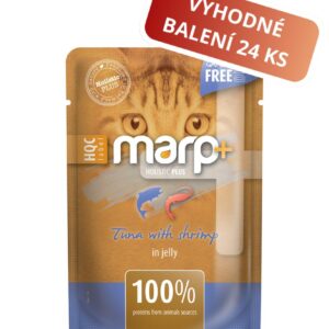 Marp Holistic Plus kapsička pro kočky – Tuňák s krevetami v želé 24x55g