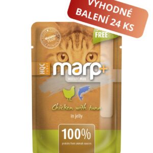 Marp Holistic Plus kapsička pro kočky – Kuře s tuňákem v želé 24x55g