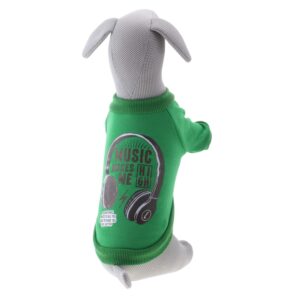 Vsepropejska Flek mikina pro psa s potiskem Barva: Zelená, Délka zad (cm): 22, Obvod hrudníku: 30 – 32 cm