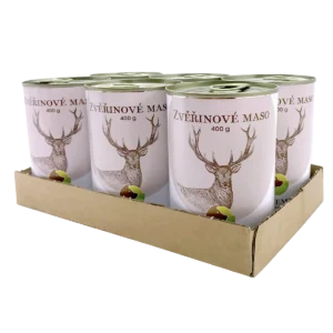 Bohemia Pet Food SIX PACK BOHEMIA Zvěřinové maso ve vlastní šťávě 400 g