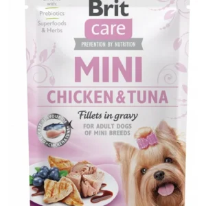 Brit Care Mini Chicken & Tuna fillets in gravy 85g
