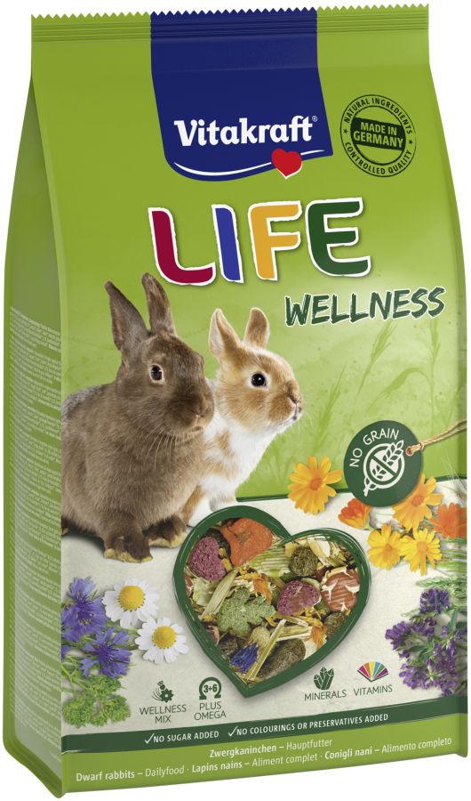 Vitakraft Rodent Rabbit krm. Life Wellnes 600g Vitakraft Rodent Rabbit krm. Life Wellnes 600g