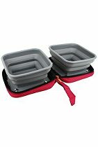Miska skládací 2v1 BIVOUAK 2x700ml červená Zolux MEGASLEVA