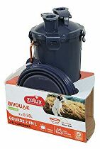 Lahev 2v1+ 2 misky BIVOUAK 2x350ml modrá Zolux MEGASLEVA