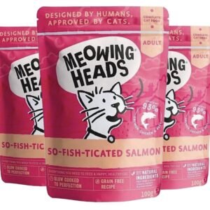 Barking MEOWING HEADS So-fish-ticated Salmon kapsička 3x100g