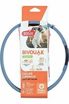 Obojek LED velký BIVOUAK 30-60cm USB modrá Zolux MEGASLEVA