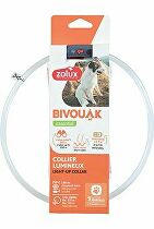 Obojek LED transparent BIVOUAK 30-60cm USB modrá Zolux MEGASLEVA