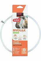 Obojek LED transparent BIVOUAK 30-60cm USB červ. Zolux MEGASLEVA