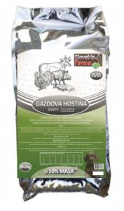 Gazdova hostina 25/15 – lisované granule SlovakiaFarma pro velká plemena 20 + 2 kg