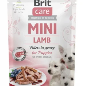 Brit Care Mini Puppy Lamb fillets in gravy 85g