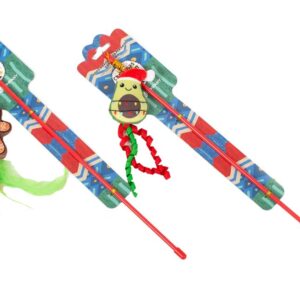 Farm Company Vánoční udice pro kočky s catnipem 8cm – Perníček