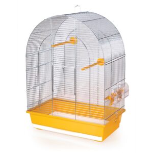 Klec pro papoušky, andulky, kanáry LUSI II pozink, různé barvy dna