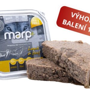 Marp Natural Plus vanička pro psy s jehněčím a hovězím 12x150g