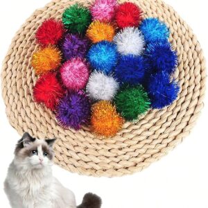 Hračka pro kočky třpytící kulička – mix