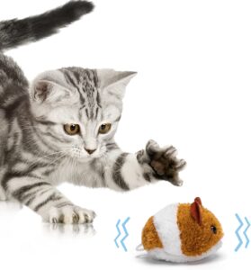 plyšová natahovací myš 7,5 cm Barva: Hnědá