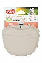Kapsička na pamlsky SILIKON béžová Zolux