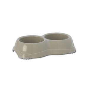 Plastová barevná Smarty dvojmiska No. 1/šedá, 2x330ml 01683-6