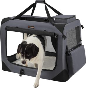 Kennelka pro zvířata Mailey XL 82x58x58cm - tmavě šedá