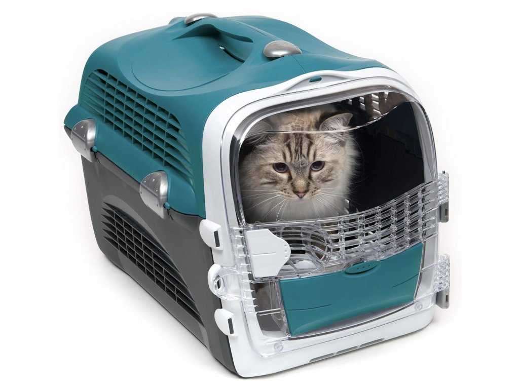 Catit Cabrio transportní box tyrkysový Catit Cabrio transportní box tyrkysový