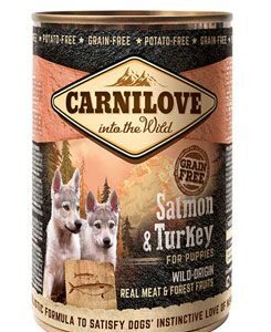 Carnilove Wild konz Meat Salmon & Turkey Puppies 400g