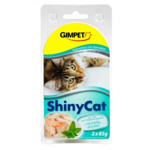 Gimpet ShinyCat krevety+kuřecí 2x70g (16x)