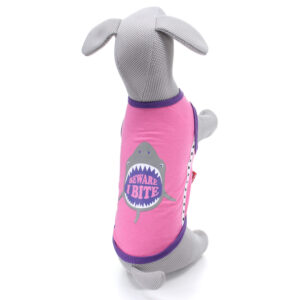 Vsepropejska Shark tričko s obrázkem pro psa Barva: Růžová, Délka zad (cm): 23, Obvod hrudníku: 32 – 36 cm